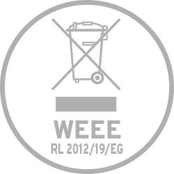 Symbol für die WEEE-Richtlinie
