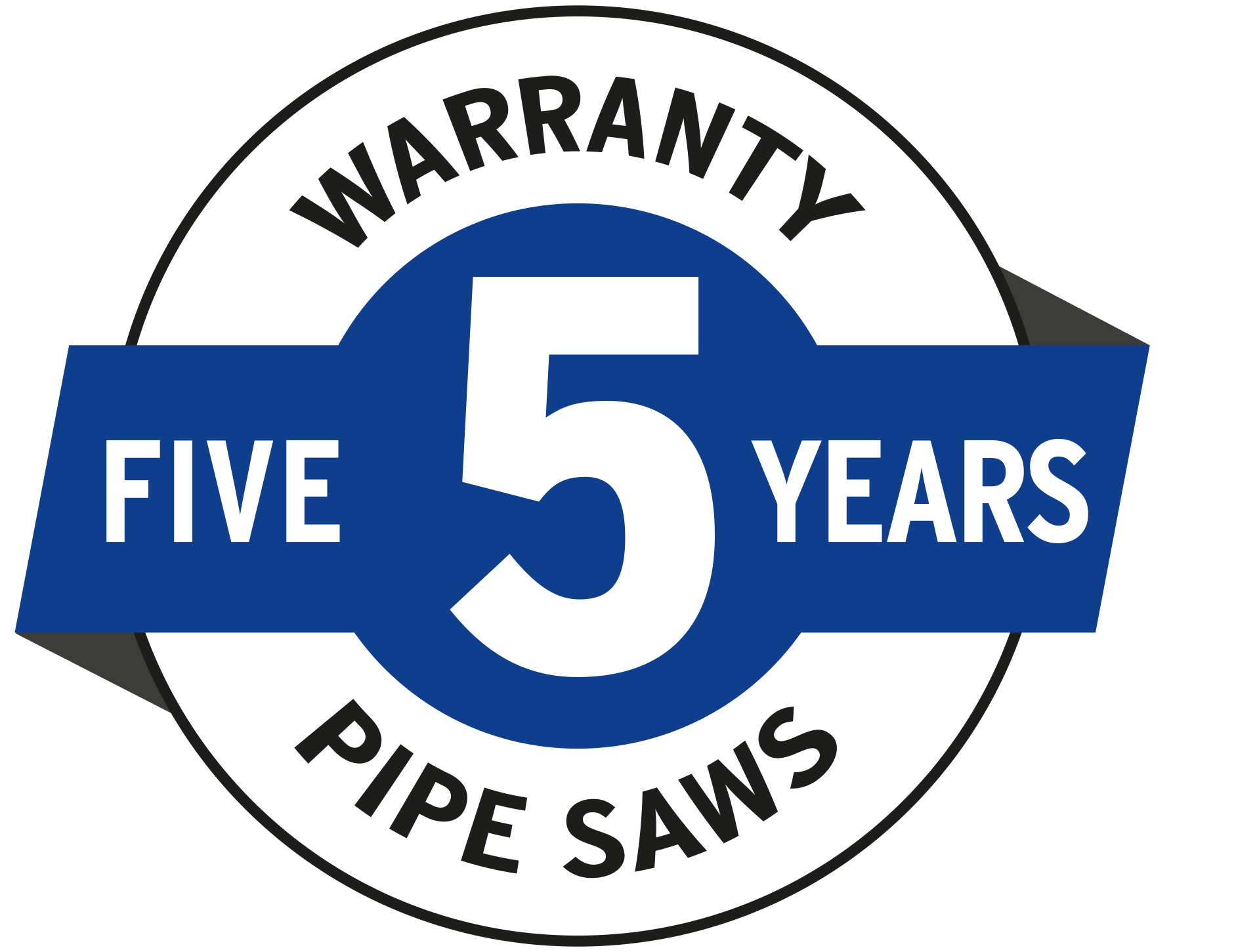 5 Years Warranty on our Pipe Saws